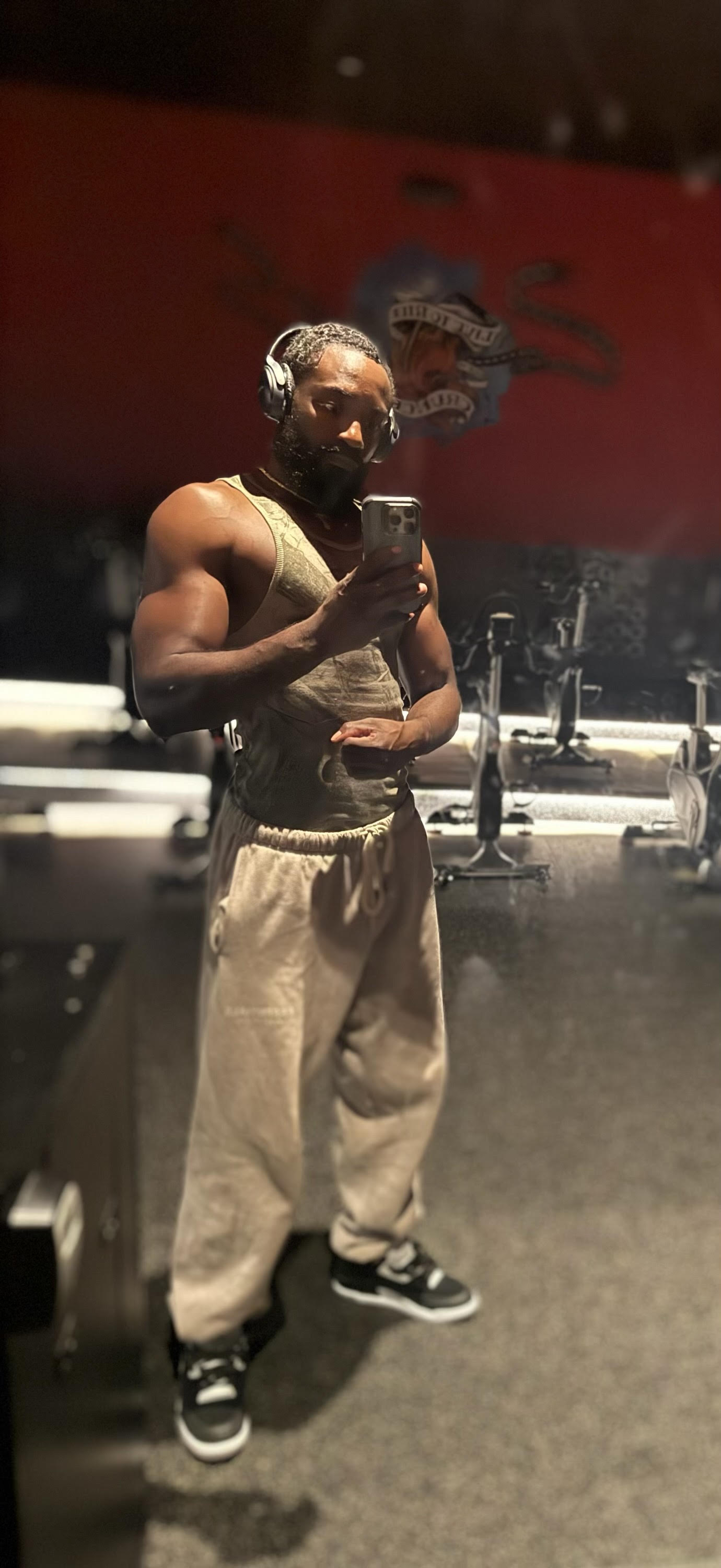 Progress 01 after photo in a gym
